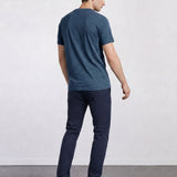 THE EVERYDAY - SEAMLESS HALF TEE - MEDIUM BLUE