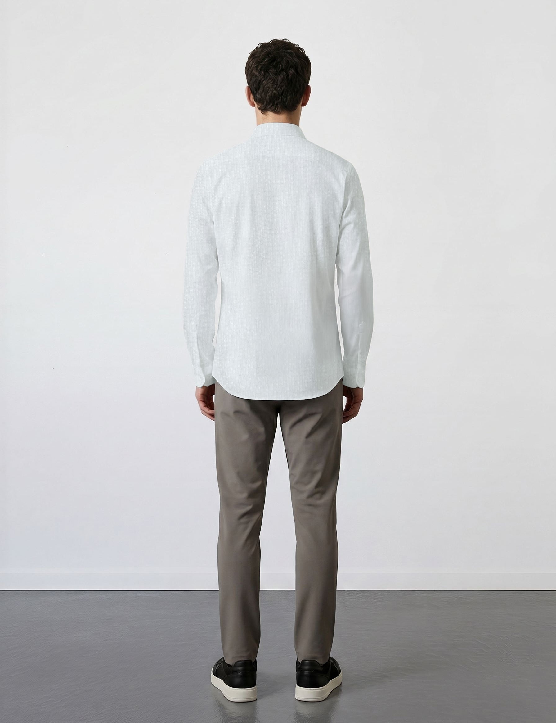 THE HYPERFLEX - SLIM FULL SHIRT - WHITE