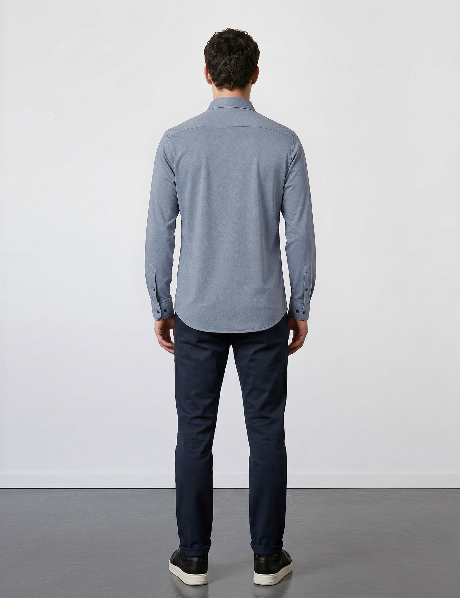 THE HYPERFLEX - SLIM FULL SHIRT - LIGHT BLUE
