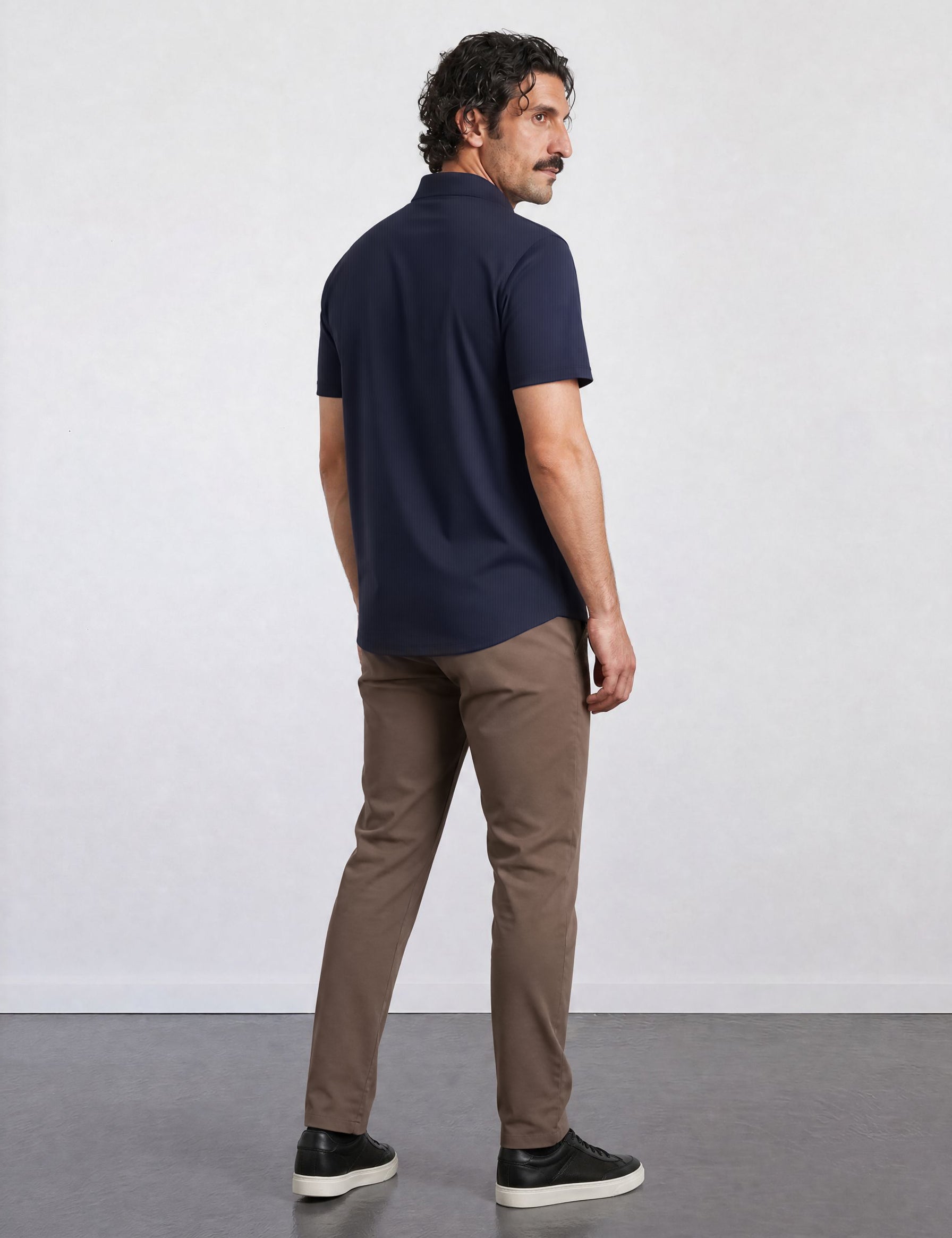 THE AIRTECH - RIPSTOP POLO - NAVY BLUE