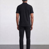 THE ACTIVE - QUARTER ZIP HALF TEE - BLACK