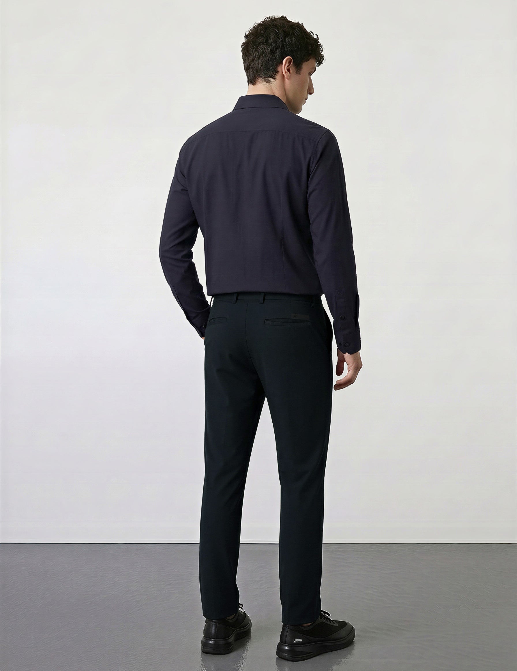 THE MOOVEX - DOUBLE KNIT CHINO PANTS - BLACK