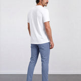 THE FLEX - HENLEY COLLAR HALF TEE - ICE