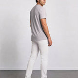 THE ESSENTIAL - HALF TEE - LIGHT GREY