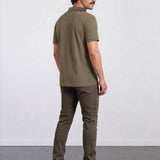 THE PIQUÉ FLEX - REGULAR POLO - OLIVE GREEN