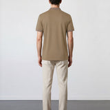 THE APEX - QUARTER ZIP POLO - MILITARY GREEN