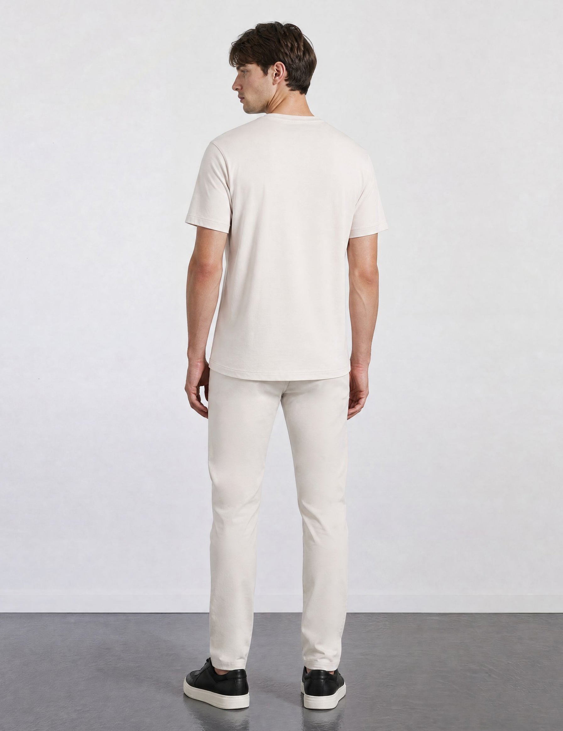 THE FLEX - PIMA HALF TEE - OFF WHITE