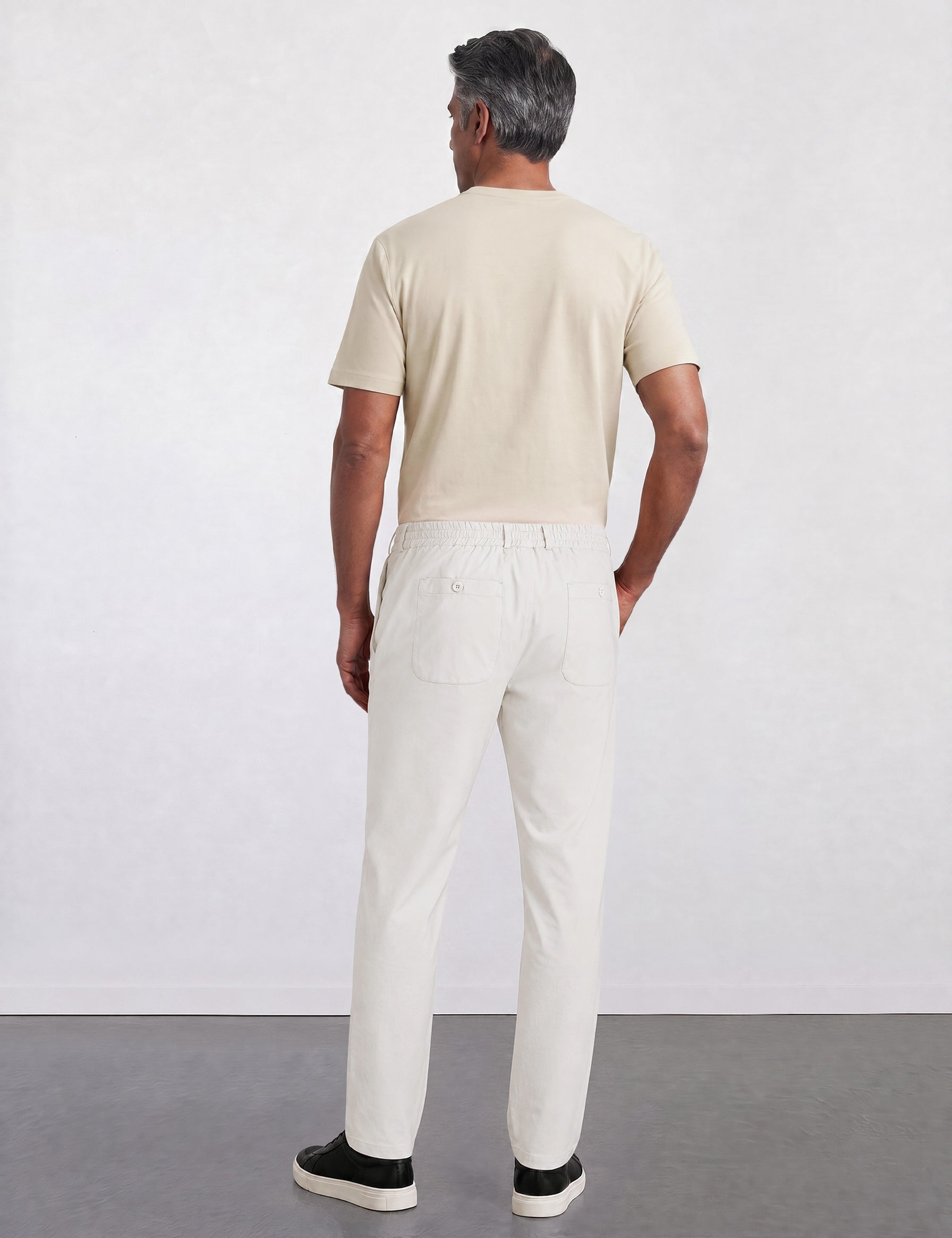 THE HYPERFLEX EASY - SLIM RIPSTOP PANTS - OFF WHITE