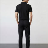 THE SOFT EASE - TAILORED PANTS - BLACK