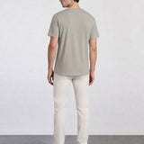 THE FLEX - PIMA HALF TEE - BEIGE