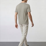 THE FLEX - PIMA HALF TEE - OLIVE GREEN