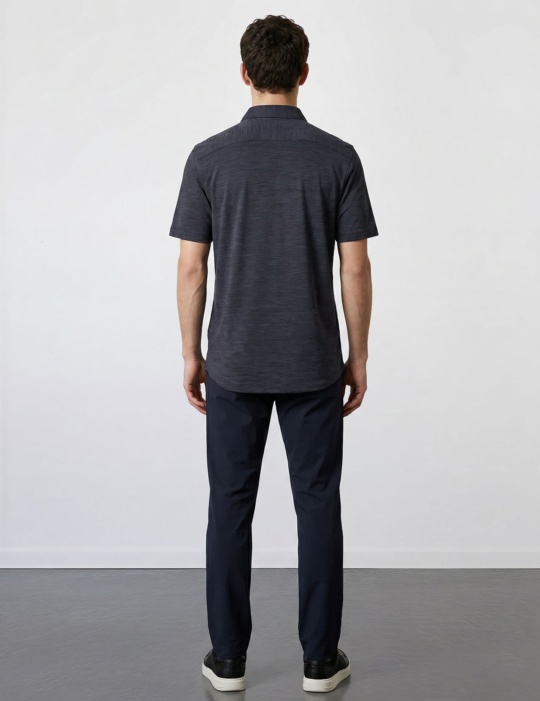 THE EVERYDAY - MELANGE SHIRT - BLACK MELANGE