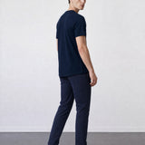 THE ACTIVE - SLIM HALF TEE - NAVY BLUE