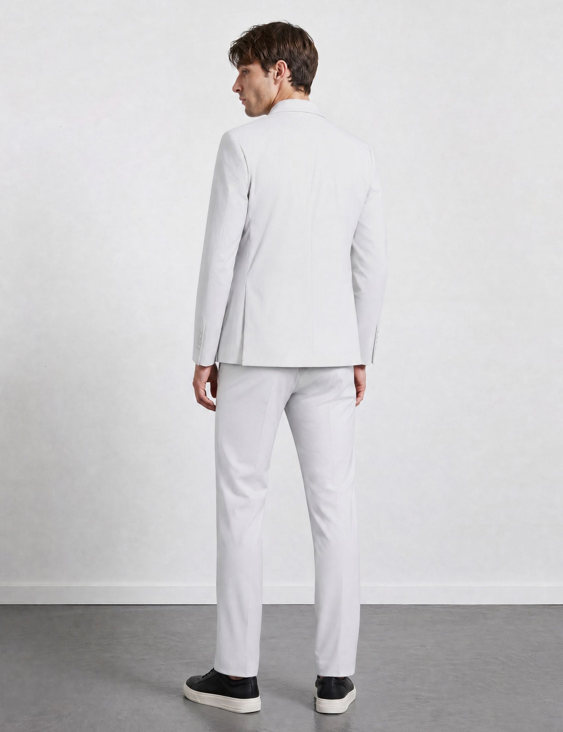 THE TECH TWILL - SUPER SLIM BLAZER - GREY