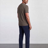 THE FLEX - HENLEY COLLAR HALF TEE - GRAPHITE GREY