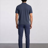 THE APEX - QUARTER ZIP POLO - NAVY BLUE