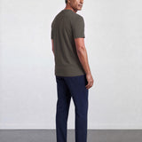 THE FLEX - HENLEY COLLAR HALF TEE - GRAPHITE GREY