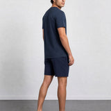 THE FLEX - PIMA PERFORMANCE HALF TEE - NAVY BLUE