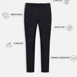 THE HYPERFLEX - TAILORED PANTS - BLACK