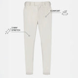 THE HYPERFLEX EASY - SLIM RIPSTOP PANTS - OFF WHITE