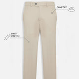 THE SOFT EASE - CHINO PANTS - SAND