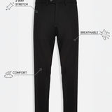 THE SOFT EASE - TAILORED PANTS - BLACK