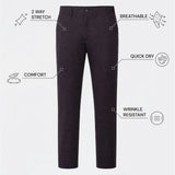 THE MOOVEX - MESH CHINO PANTS - BLACK