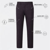 THE MOOVEX - MESH CHINO PANTS - BLACK