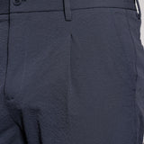 THE CITY PLEAT - RELAXED PANTS - NAVY BLUE