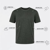 THE EVERYDAY - SEAMLESS HALF TEE - MILITARY GREEN