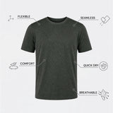 THE EVERYDAY - SEAMLESS HALF TEE - MILITARY GREEN