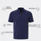THE ACTIVE - QUARTER ZIP HALF TEE - NAVY BLUE