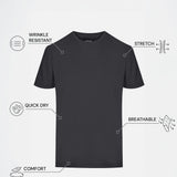 THE EVERYDAY - PIQUÉ TEE - BLACK