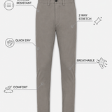 THE MOOVEX - CHINO PANTS - LIGHT GREY