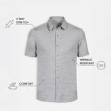 THE EVERYDAY - MELANGE SHIRT - GREY BLEND