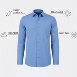 THE EASY - SLIM SHIRT - NAVY BLUE