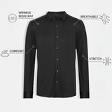 THE CITY - SLIM SHIRT - BLACK