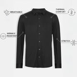 THE CITY - SLIM SHIRT - BLACK