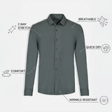 THE AIRTECH - SLIM FULL SHIRT - GREEN
