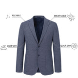 THE AIRTECH - SUPER SLIM BLAZER - BLUE BLEND