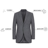 THE AIRTECH - SUPER SLIM BLAZER - GRAPHITE BLEND