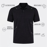 THE PIQUÉ FLEX - REGULAR POLO - BLACK