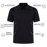 THE PIQUÉ FLEX - REGULAR POLO - BLACK