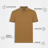 THE PIQUÉ FLEX - REGULAR POLO - CIGAR