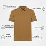 THE PIQUÉ FLEX - REGULAR POLO - CIGAR