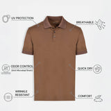 THE PIQUÉ FLEX - REGULAR POLO - OCHRE