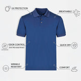 THE PIQUÉ FLEX - REGULAR POLO - ROYAL BLUE