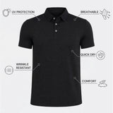 THE CLOUD SILK - SLIM POLO - BLACK