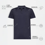 THE AIRTECH - RIPSTOP POLO - NAVY BLUE