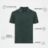 THE PIQUÉ FLEX - REGULAR POLO - DARK GREEN
